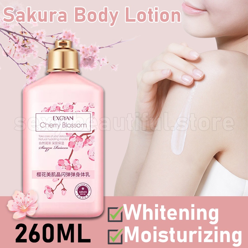 260ML Japan Sakura Whitening Body Lotion Cherry Blossom Moisturizing