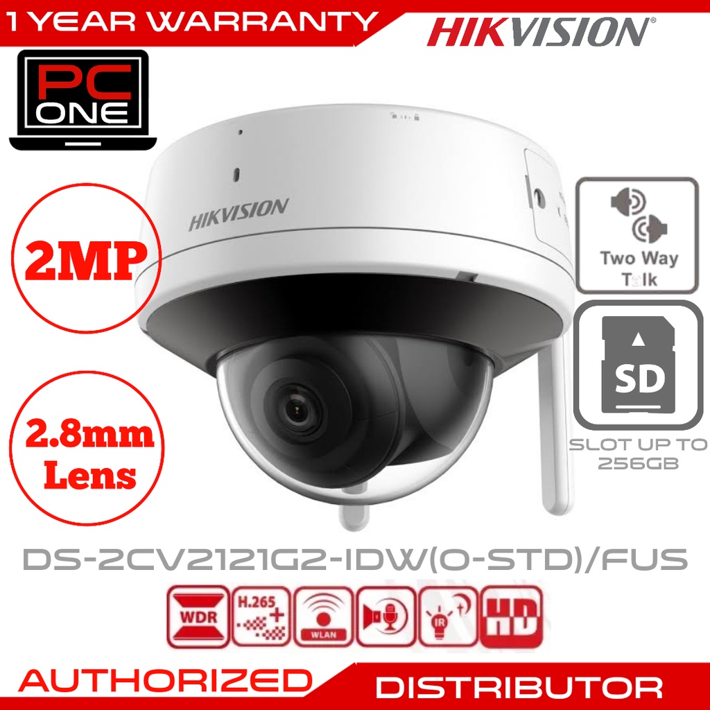 HIKVISION DS 2CV2121G2 IDW 2MP IP66 Fixed WiFi Dome IPC Shopee