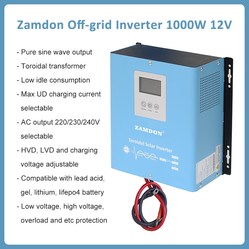 Zamdon Solar Inverter V W Toroidal Off Grid Inverter Shopee