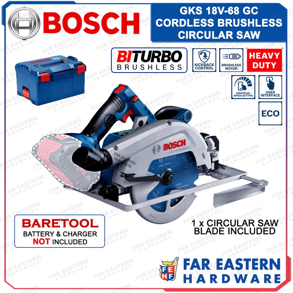 Bosch Gks V Gc Cordless Brushless Circular Saw Biturbo Rbpt