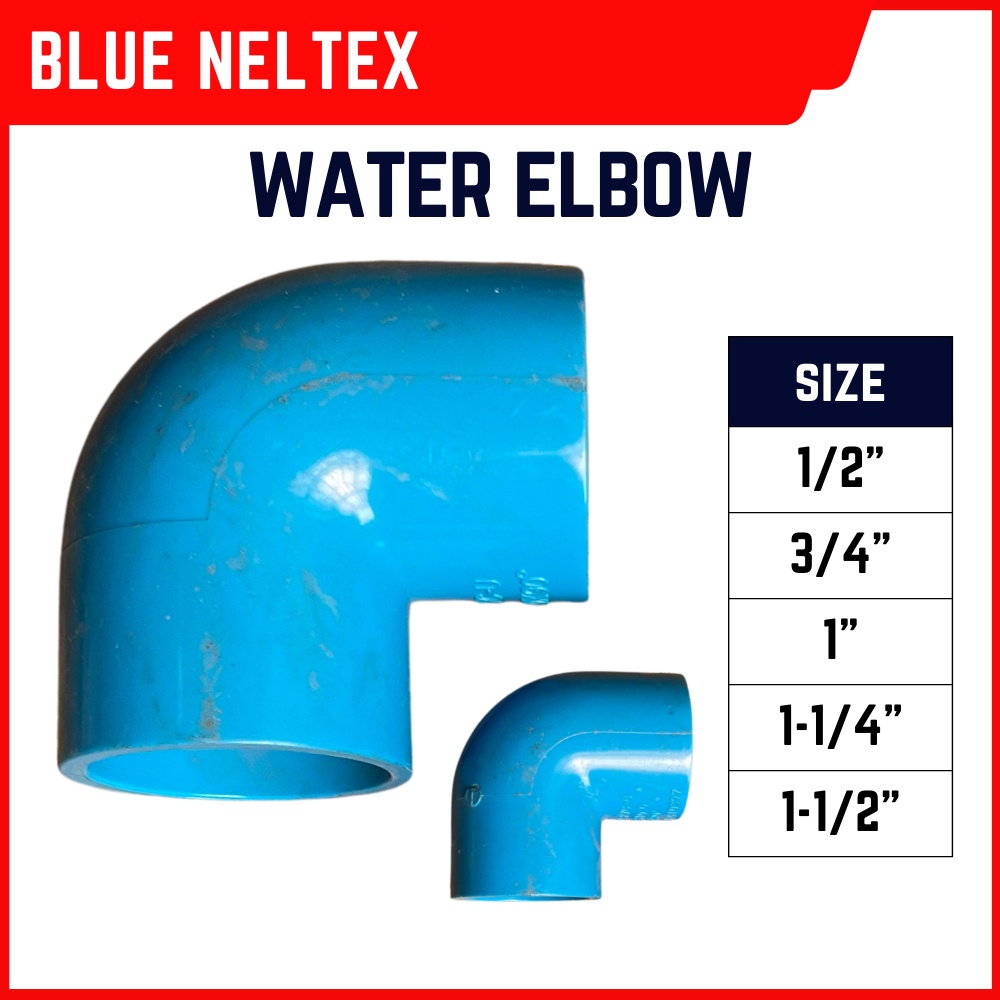 2pcs Blue Neltex Water Elbow Available Size 1 2 3 4 And 1 PVC