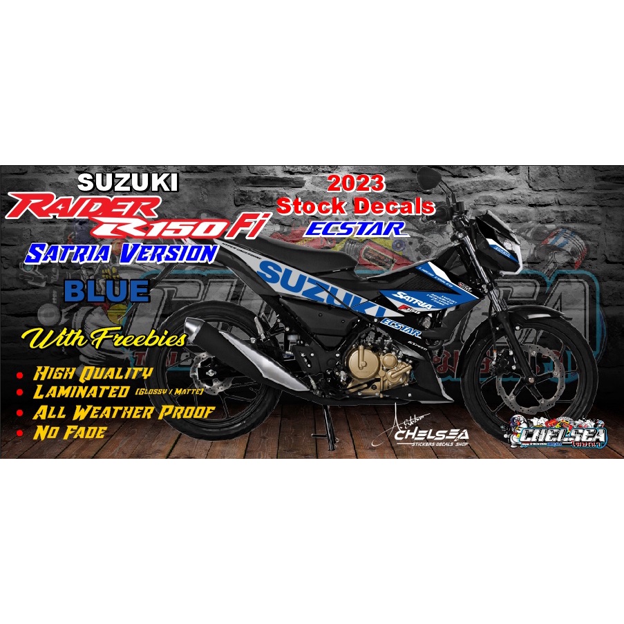 Suzuki Raider R Fi Satria Version Ecstar Motogp Stock Decals