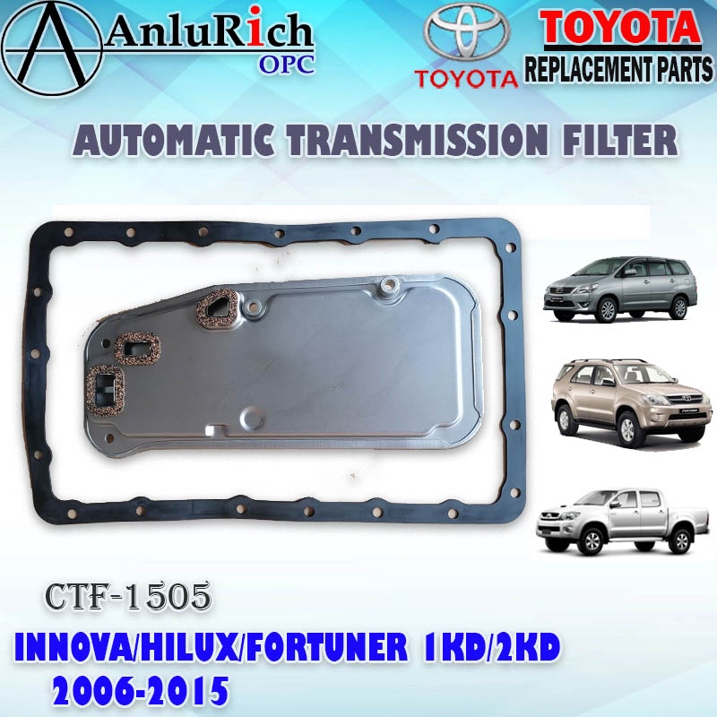 TRANSMISSION FILTER TOYOTA INNOVA FORTUNER HILUX 1KD 2KD 2006 2015 CKL