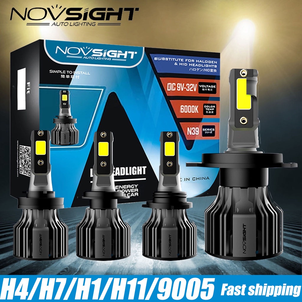 NOVSIGHT H4 LED Headlight For Car H7 H1 H11 9005 Led Bulb 10000LM 6000K