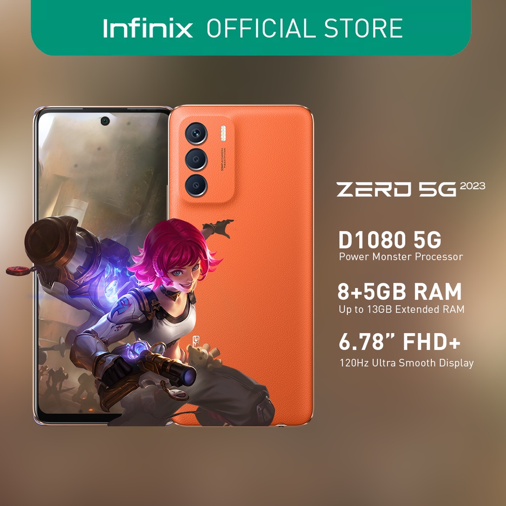 Infinix Zero 5G 2023 8GB 256GB 1 Year Local Warranty Shopee