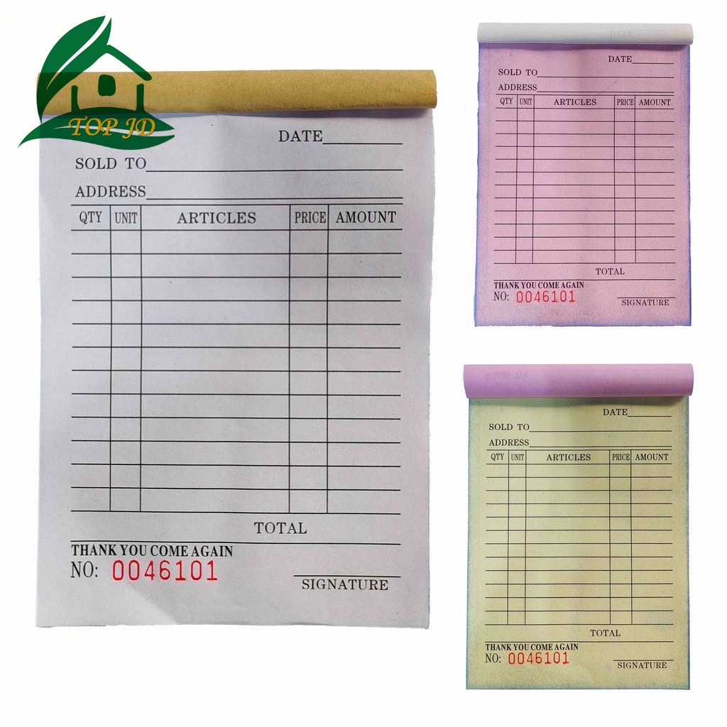 Triplicate Receipt Invoices Delivery Receipt Petty Cash Voucher Sales