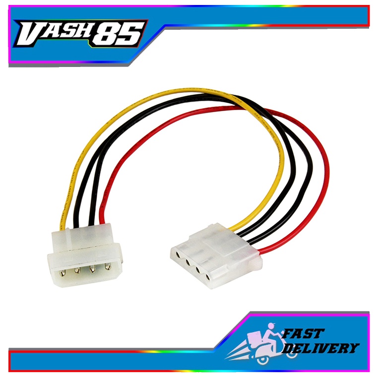 Molex IDE 4 Pin Male To Sata Power 15 Pin Female Power Cable Adaptor