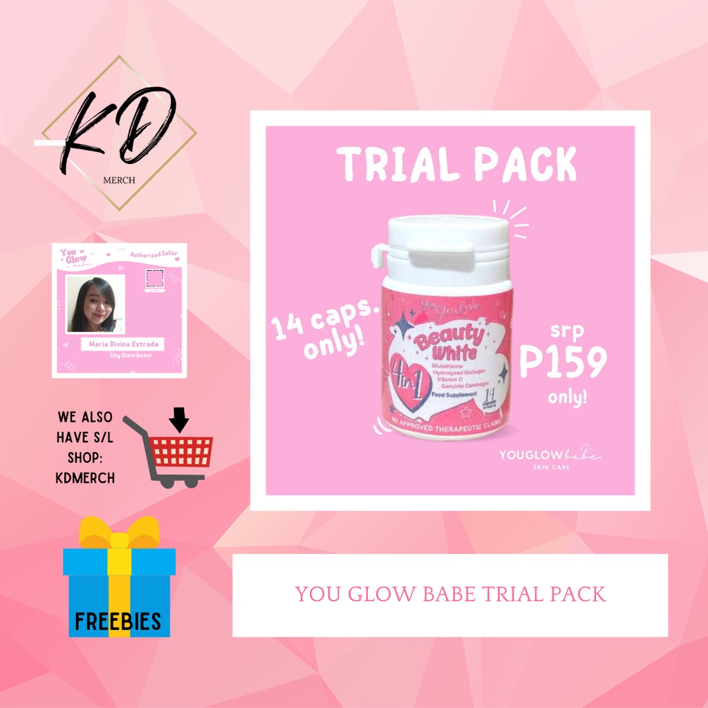 You Glow Babe Beauty White Trial Pack Preorder With Freebies Shopee