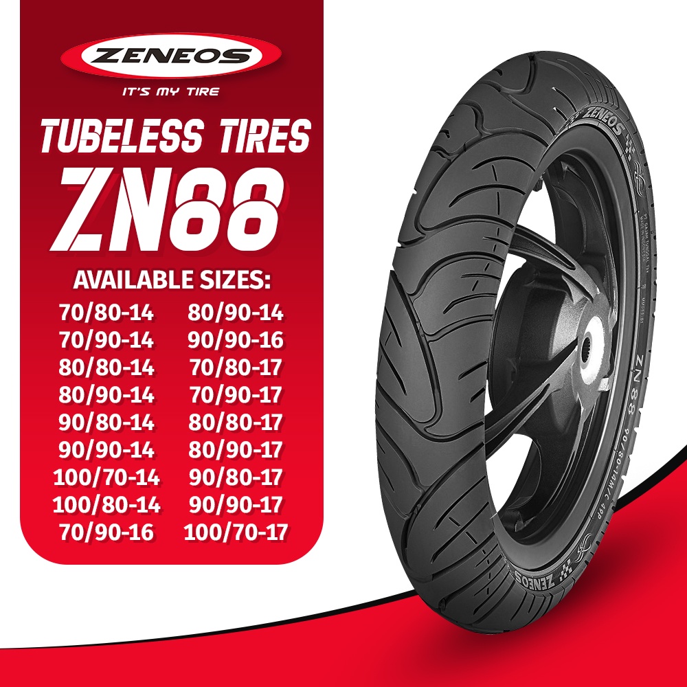 Zeneos ZN88 R14 R16 R17 Tubeless Motorcycle Tire Comprehensive