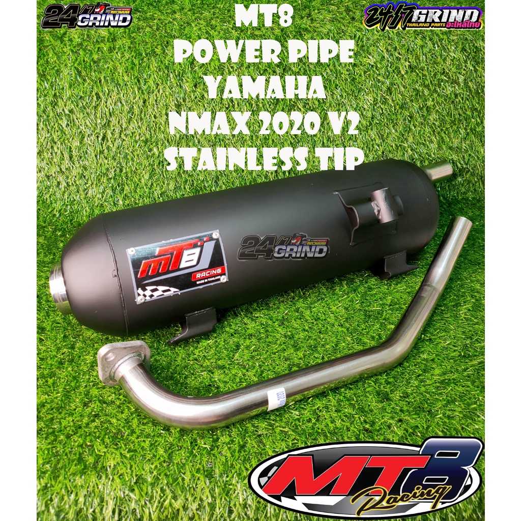 Mt Power Pipe Yamaha Nmax V Stainless Tip Thailand Made Shopee