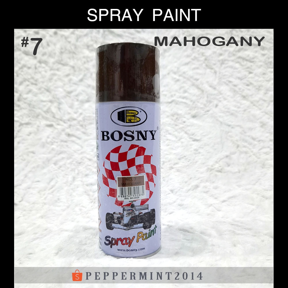 Original Authentic Bosny Pure Acrylic Spray Paint Solid Multiple