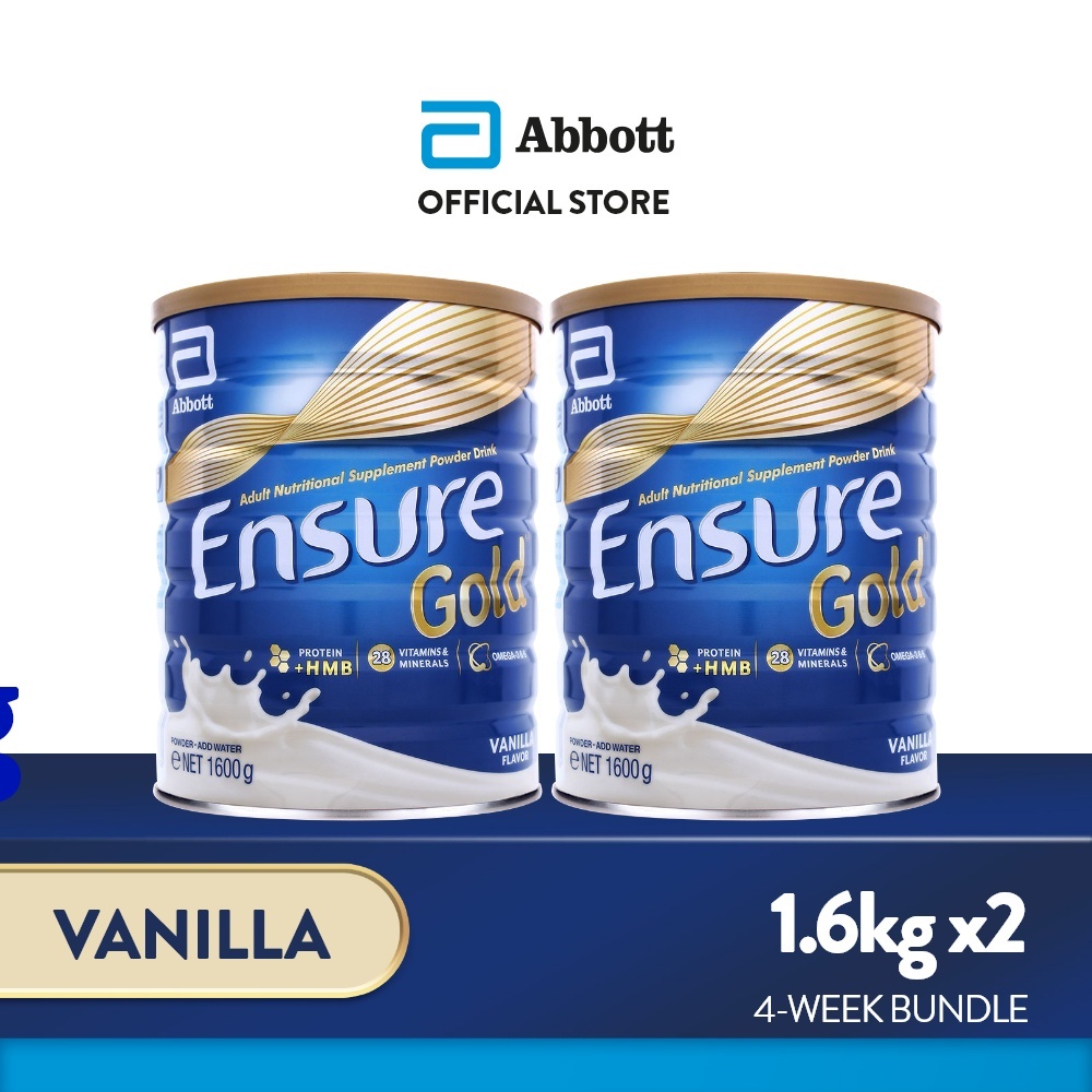 Ensure Gold HMB Vanilla 1 6KG For Adult Nutrition Bundle Of 2 Shopee