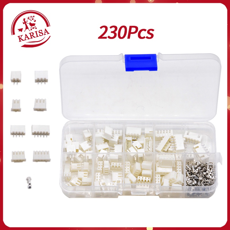 Pcs Jst Connector Pitch Terminal Kit Xh Mm Pin Shopee