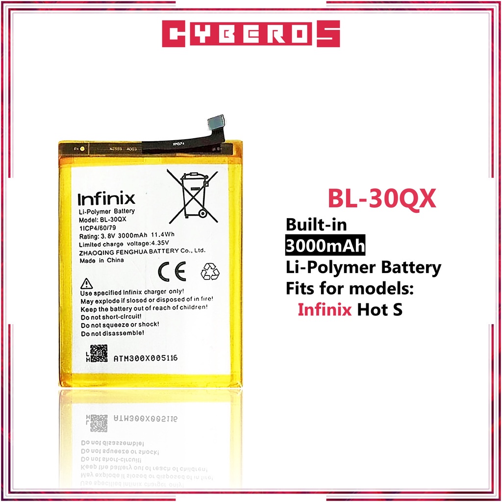 Infinix Hot S BL 30QX Battery Shopee Philippines