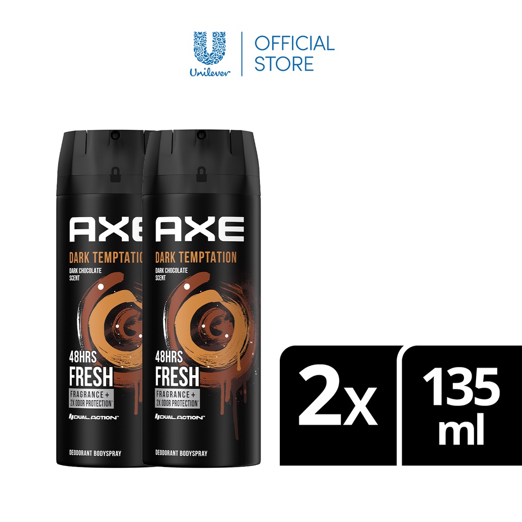 BUY 1 GET 1 FREE Axe Body Spray Dark Temptation 135ml Shopee