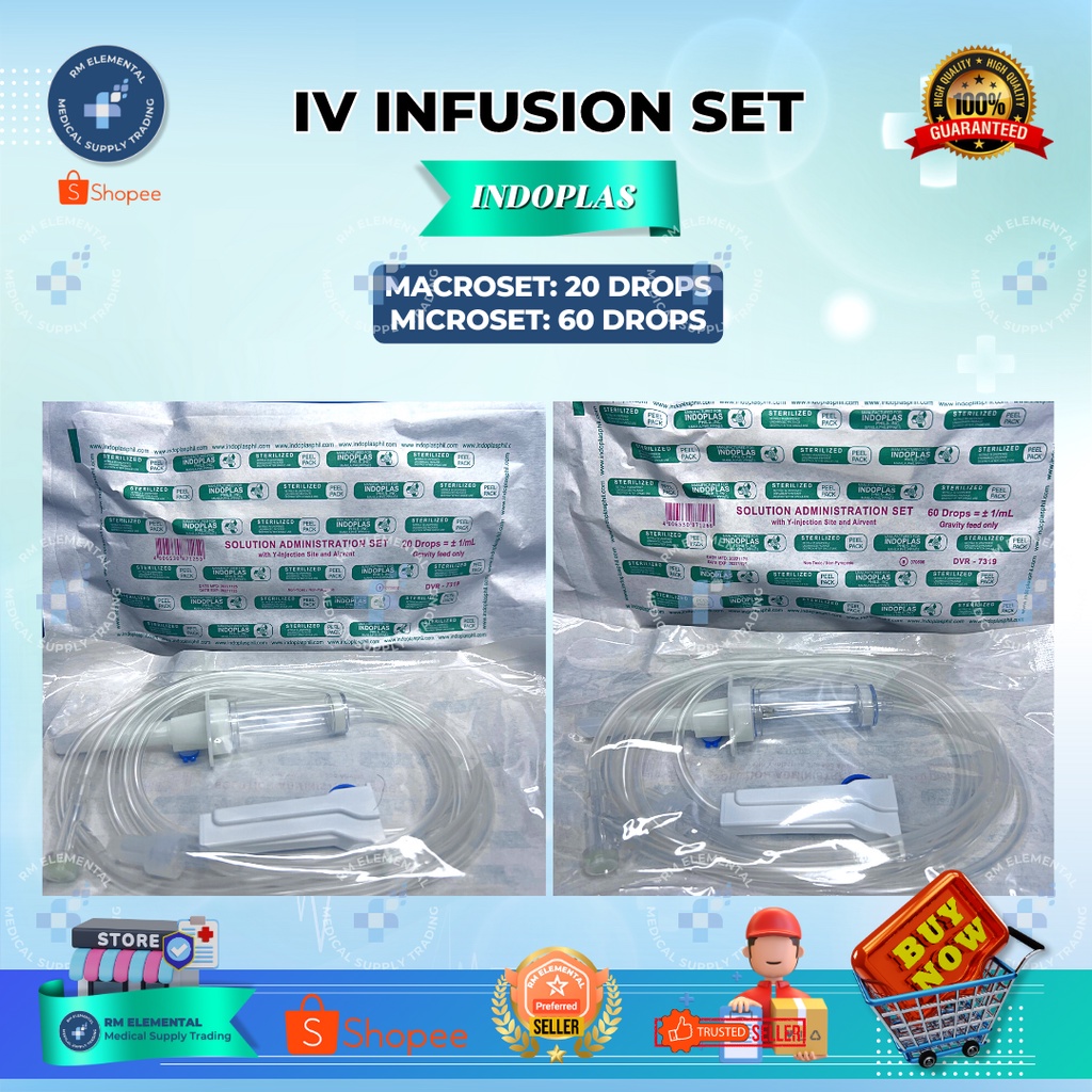 Indoplas Macroset Drops Microset Drops Infusion Set Per Piece