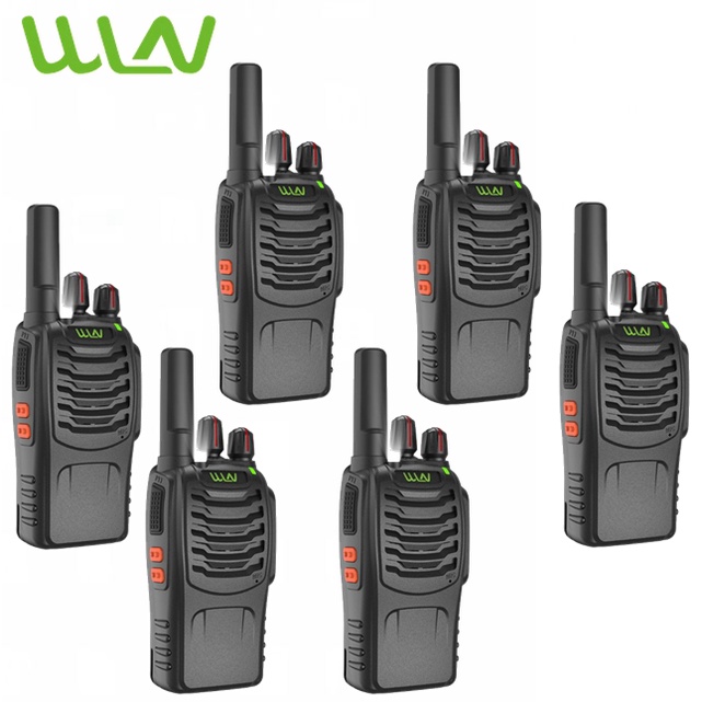 SET OF 6 WLN KD C888D 5W Dual Band Two Way Walkie Talkie Radio 16