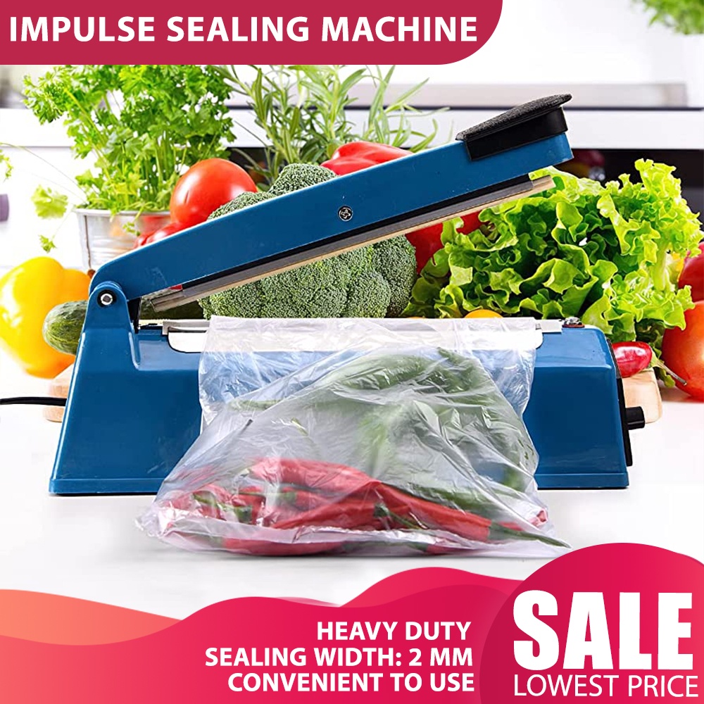 Impulse Heat Sealer Plastic Bag Film Sealing Machine 100mm 150mm 200mm