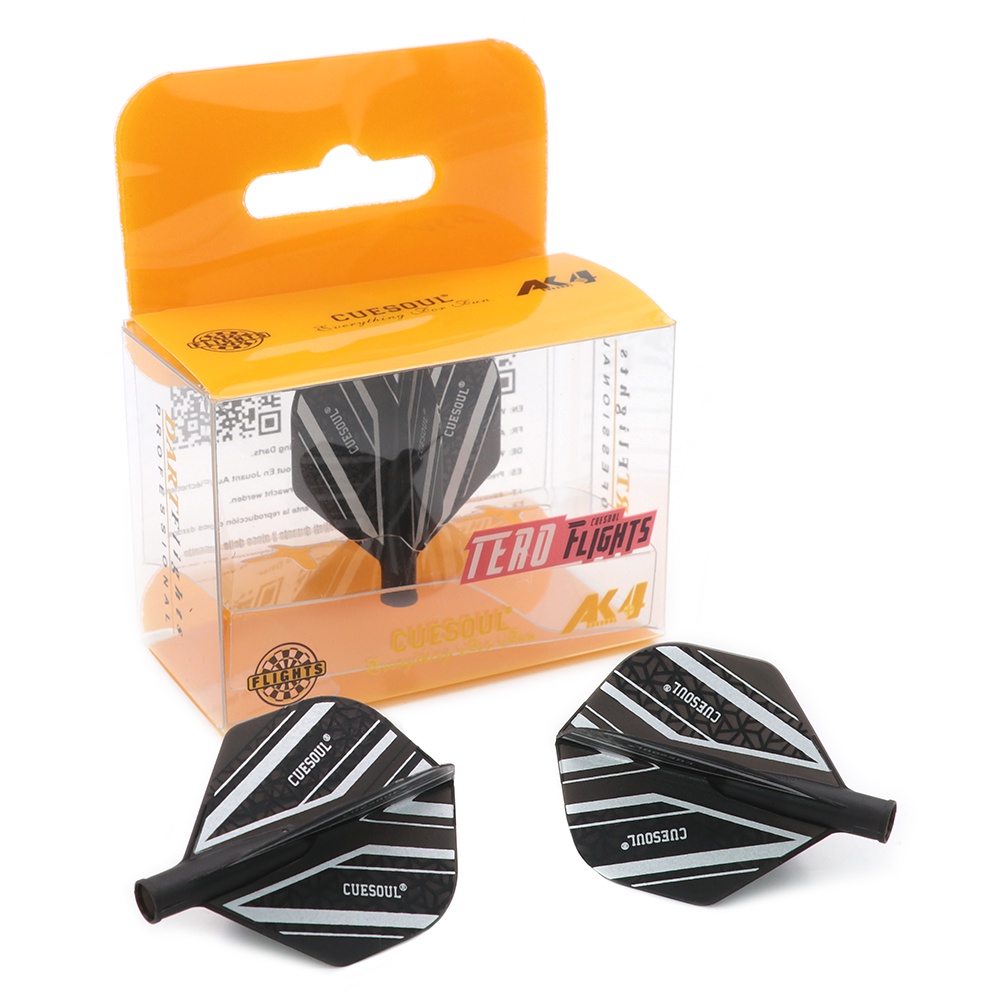 CUESOUL New Launch AK4 Dart Flights Standard Shape Silver And Black