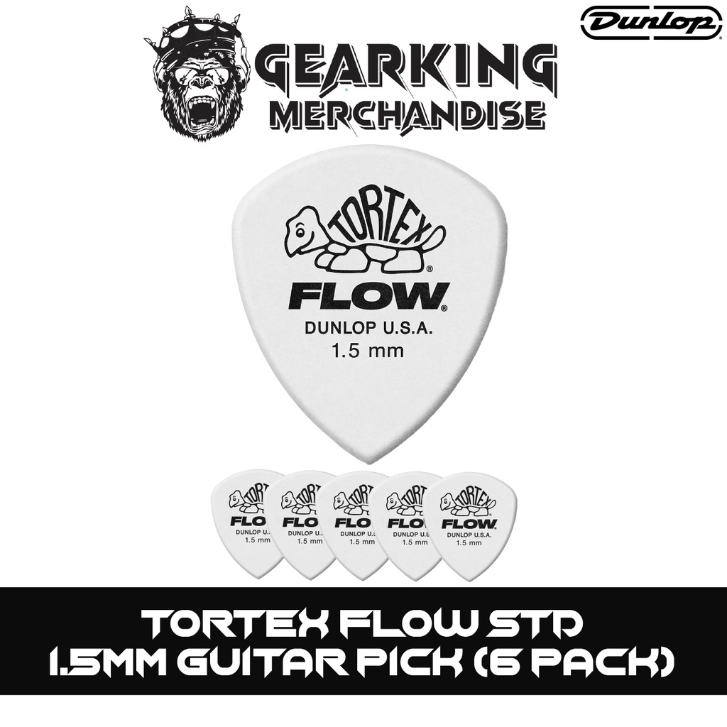 Dunlop Tortex Flow Standard 1 5mm Guitar Pick 6 Pack Shopee Philippines