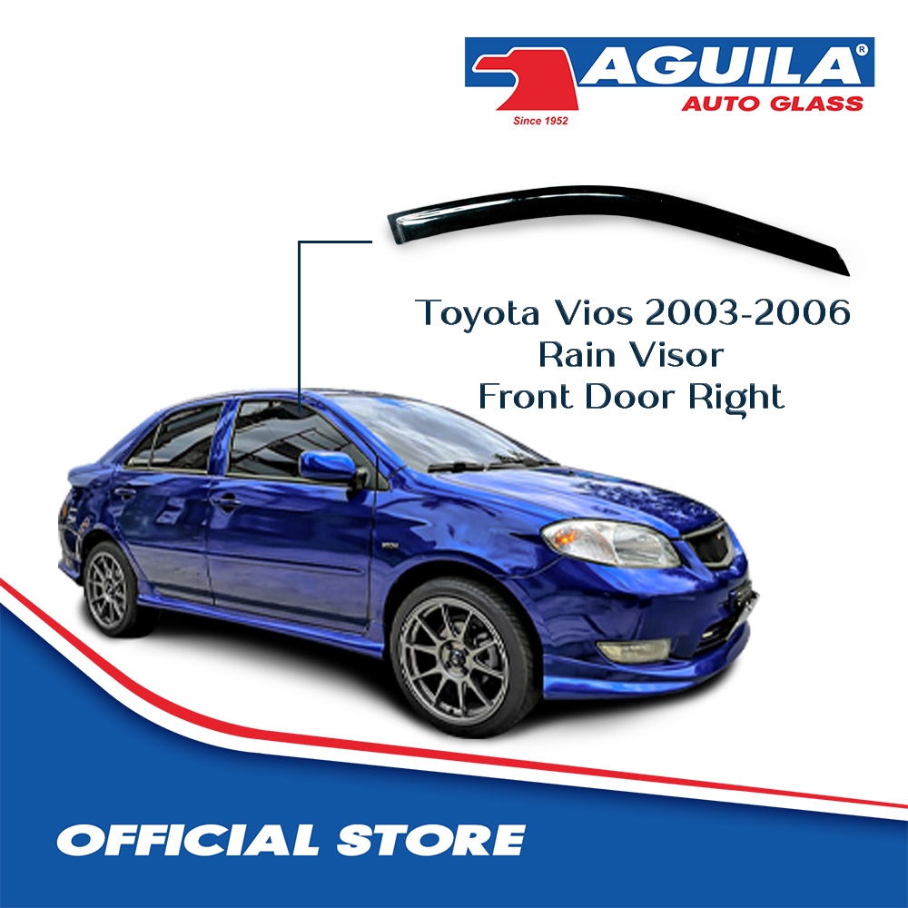 Rain Visor For Toyota Vios 2003 2006 Front Door Right Shopee