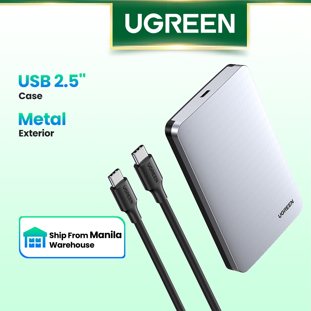 UGREEN HDD Case 2 5 6Gbps SATA To USB C 3 1 Gen 2 External Hard Drive