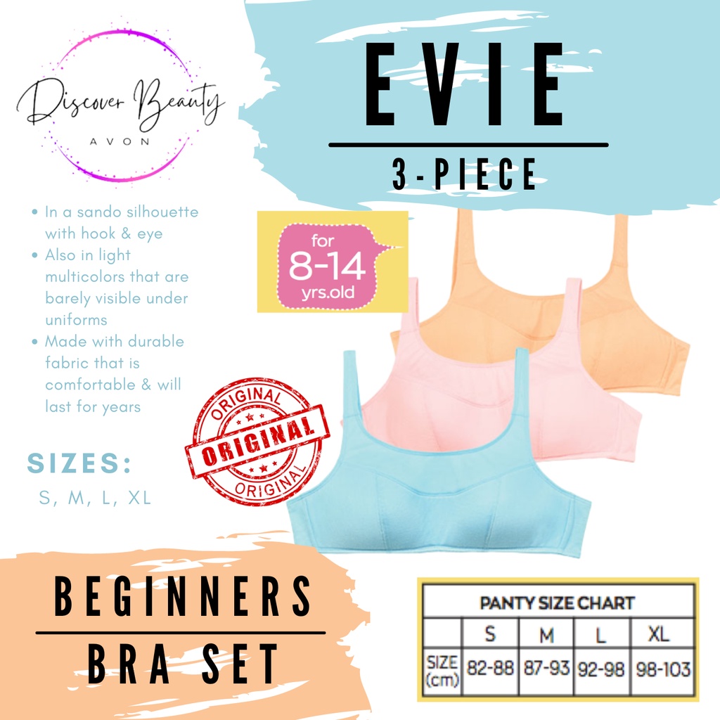 Avon MISSY PRE TEENS Beginner S Bra And Panty Pack Small To XL Shopee