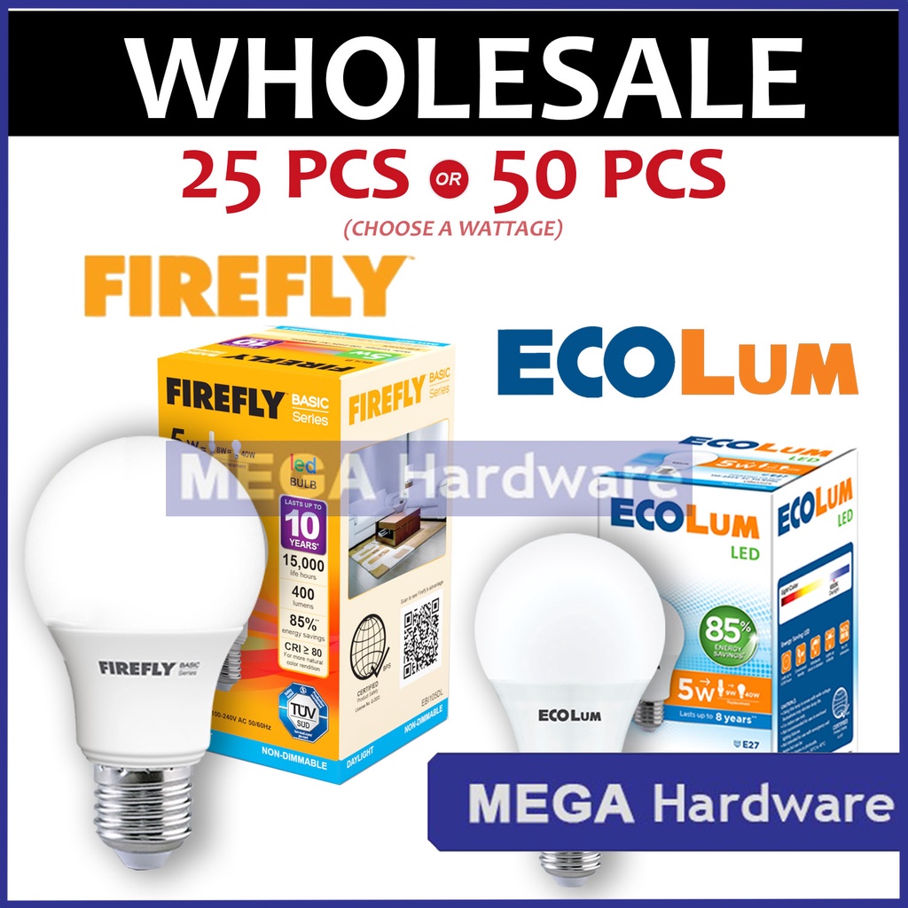 Firefly Ecolum Led Light Bulb Daylight Wholesale Pcs Or Pcs W W