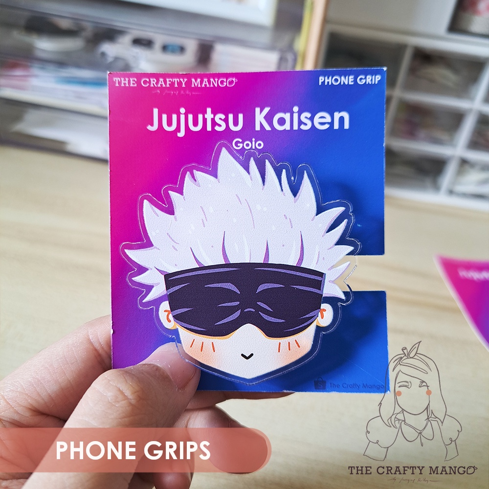 Jujutsu Kaisen Phone Grip Griptok Chibi Anime Pgjjk The Crafty