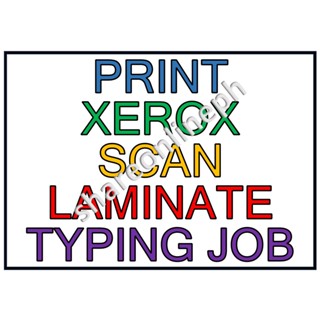 Laminated Signages Print Xerox Scan Typing Job Signage Sign Boards