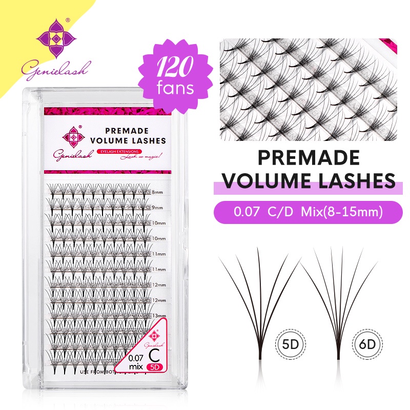 Genielash Bouquet Of Eyelashes D D Eyelash Extensions Premade