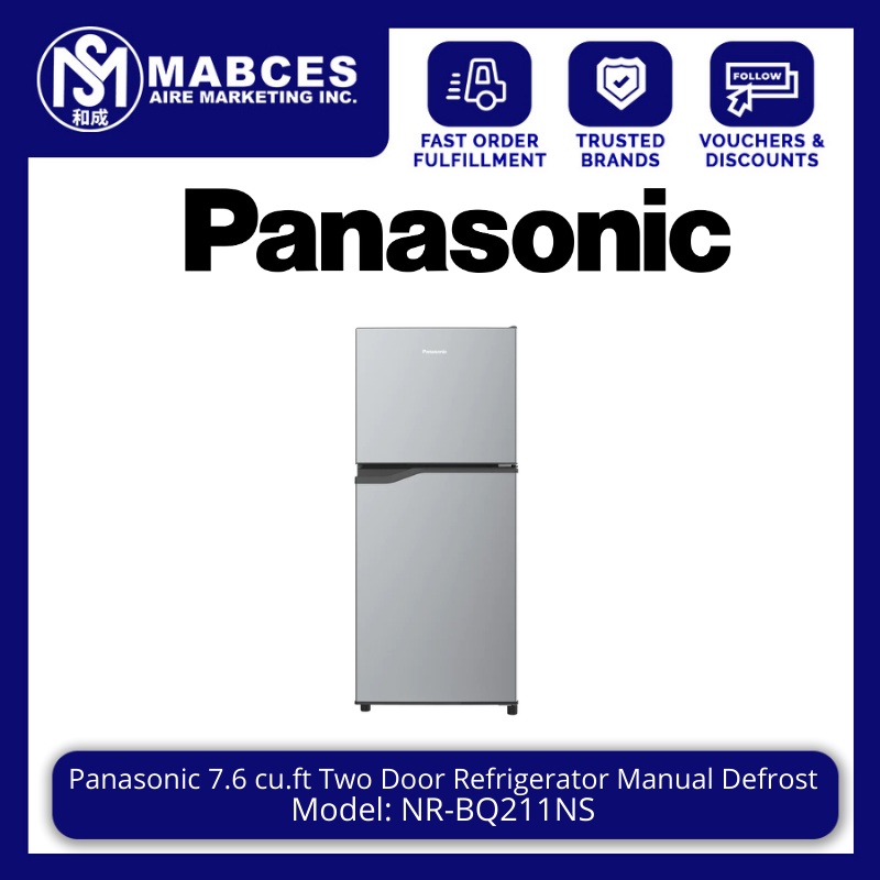 Panasonic Cu Ft Two Door Refrigerator Manual Defrost Nr Bq Ns