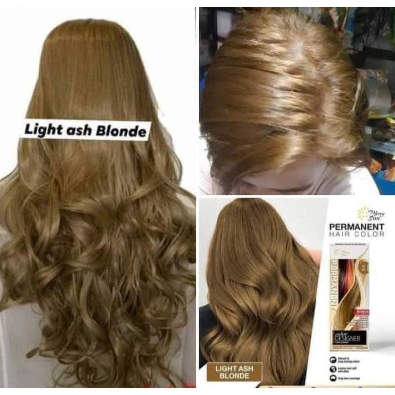 MERRYSUN LIGHT ASH BLONDE PERMANENT COLOR Shopee Philippines