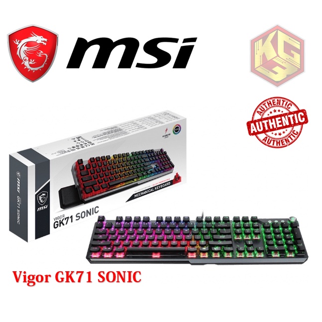 Msi Vigor Gk Sonic Mechanical Gaming Keyboard Mystic Light Wrist