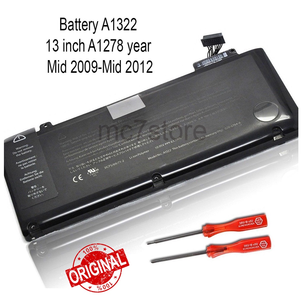 A1322 Laptop Battery For Inch A1278 Mid 2009 2010 Early 2011 Late 2011