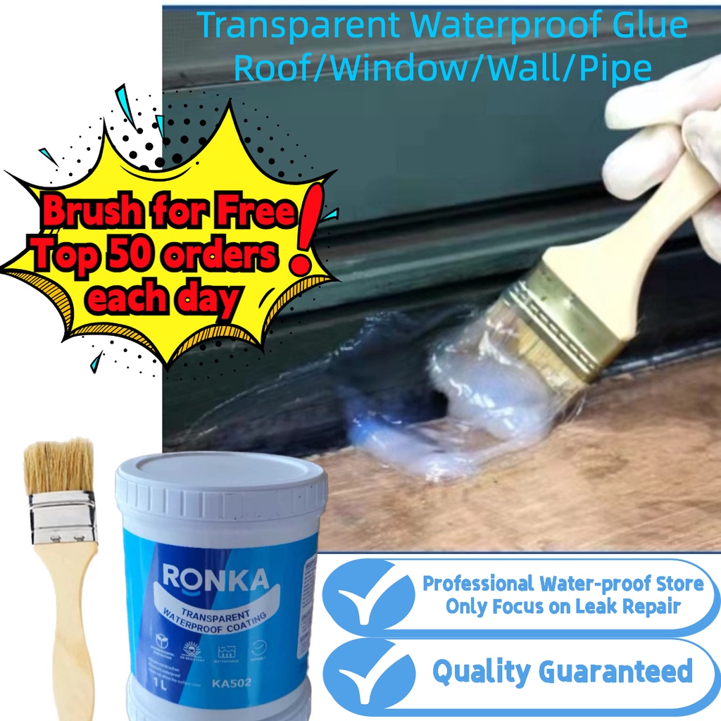 5000g Transparent Waterproof Sealant Glue Anti Leaking Coating For Roof