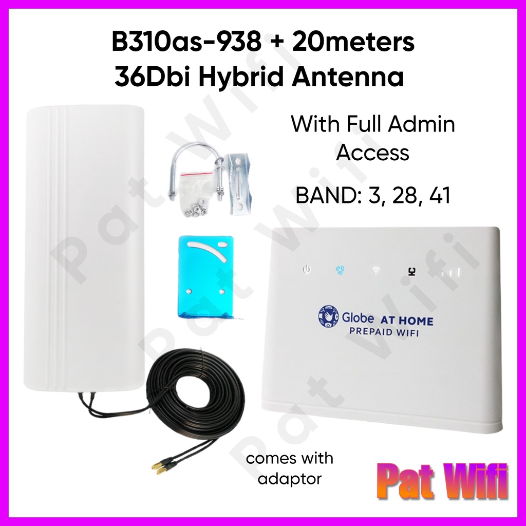 B As Modem Meters Dbi Hybrid Antenna Bundle Shopee Philippines