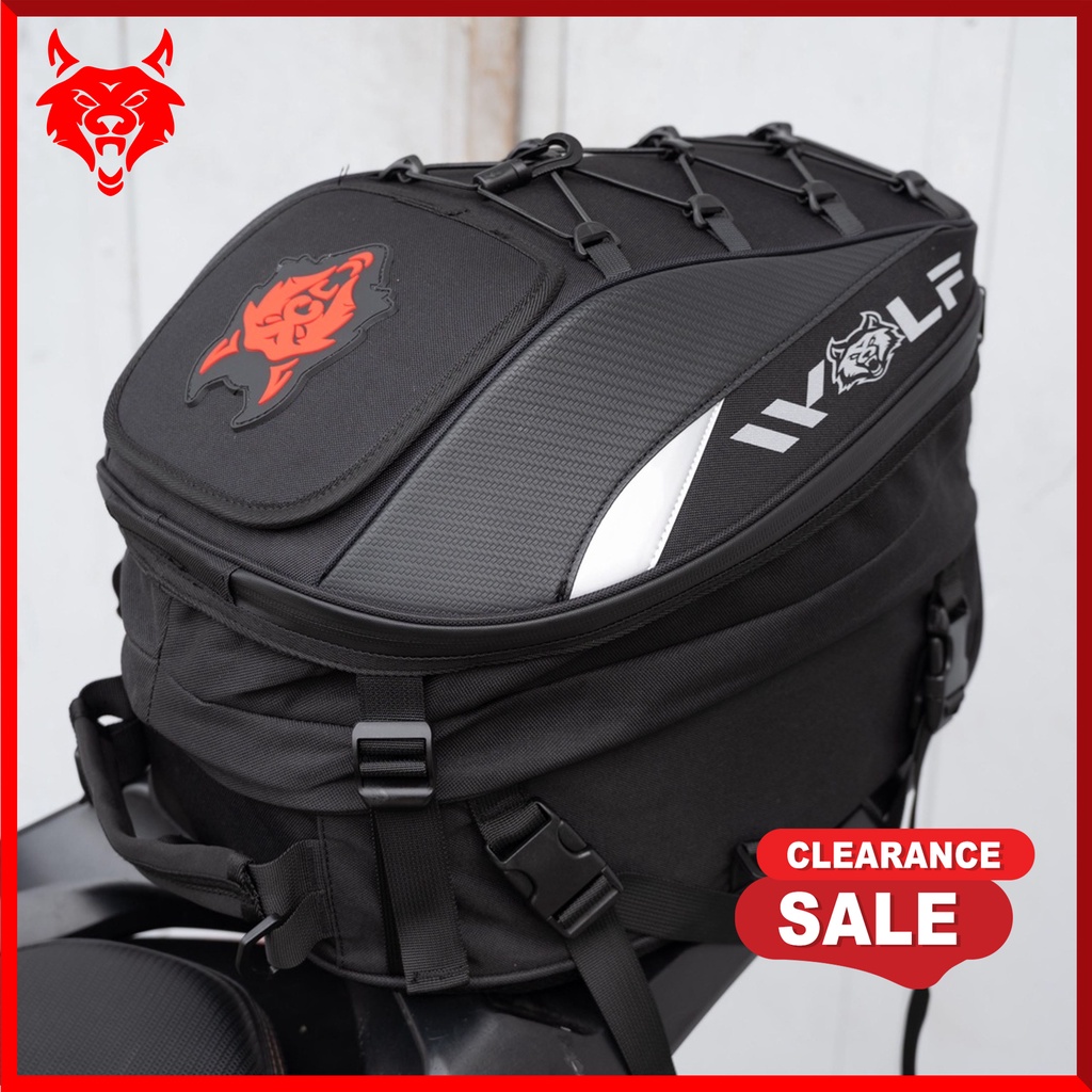 Helmet Bag For Motorcycle Multifunction Motorcycle Tail Bag Rear Seat