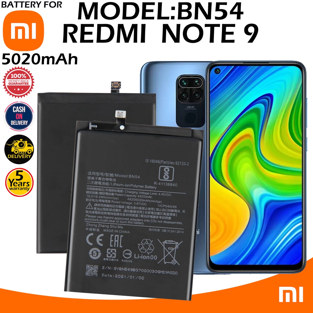 Xiaomi Redmi Note Redmi X Battery Model Bn Original Equipment