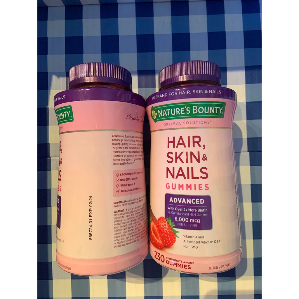 Nature S Bounty Hair Skin Nails Gummies Advanced Gummies Exp