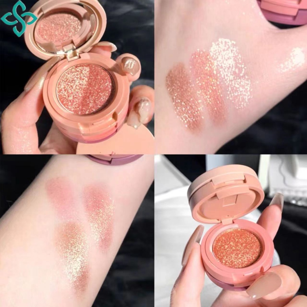 In Matte Highlighter Blush Palette Pearly Blush Shiny Eyeshadow