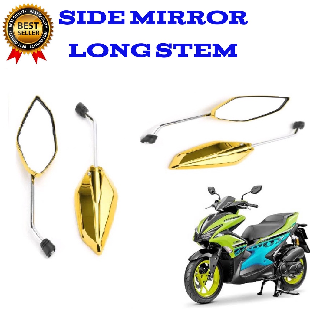 Suzuki Skydrive Sport Motorcycle Side Mirror Long Stem Standard Size