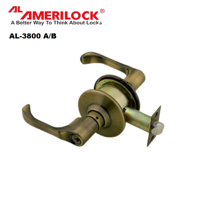 Amerilock Door Knob Lever Type Lockset Al For Bedroom With