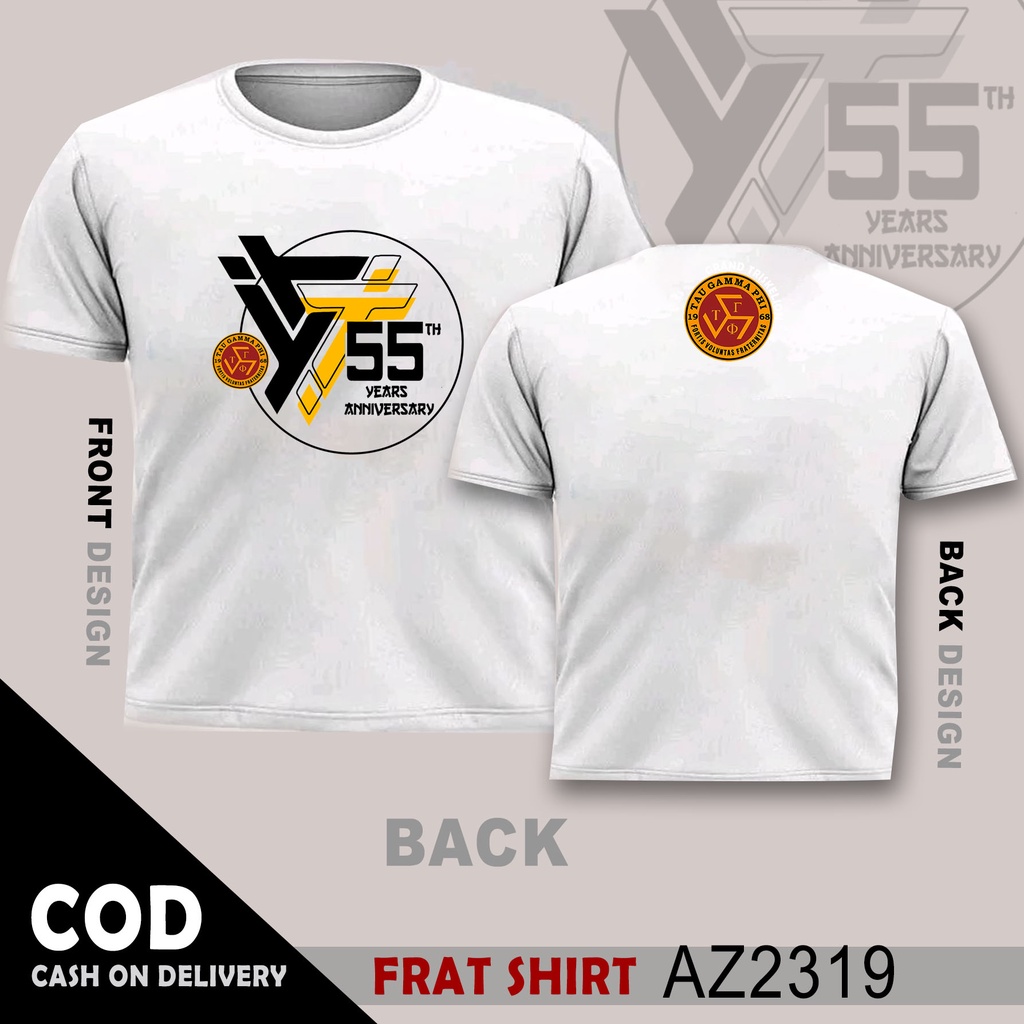 Triskelion Fratshirt White Full Sublimation Th Tau Gamma Phi