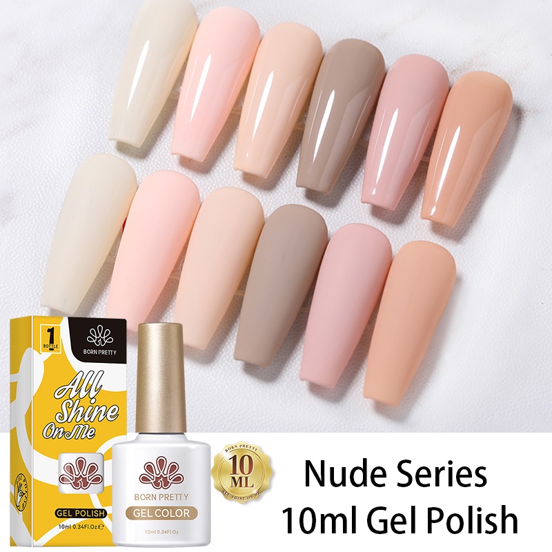 Born Pretty Gel Nail Polish Nude Soak Off Uv Led Color Varnish Manicure