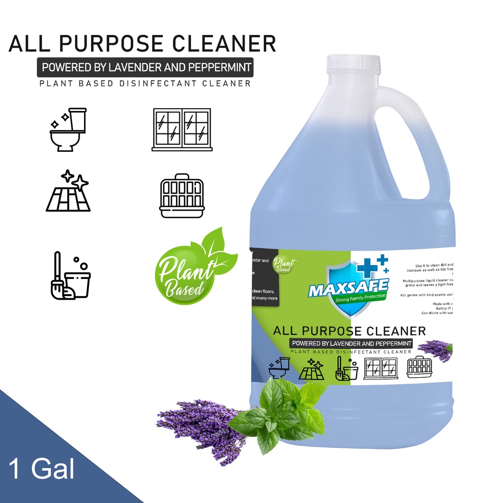 Gal Maxsafe All Purpose Cleaner Disinfectant Lavender And Peppermint