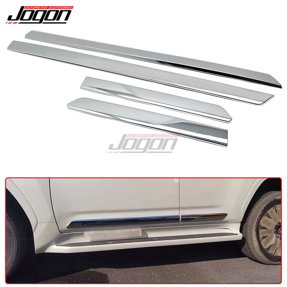 Jogon Pcs Silver Abs Chrome Car Side Door Body Cover For Toyota Land