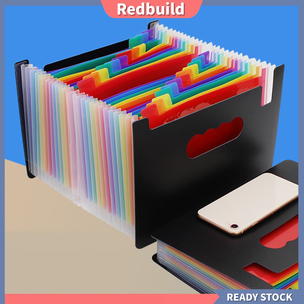 Redbuild Colorful A5 Multi Layer Expanding File Receipt Folder