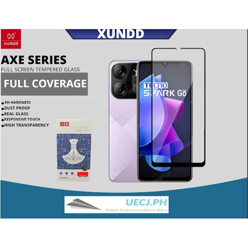 Tecno Spark Go Xundd Axe Series Full Tempered Glass Premium Screen