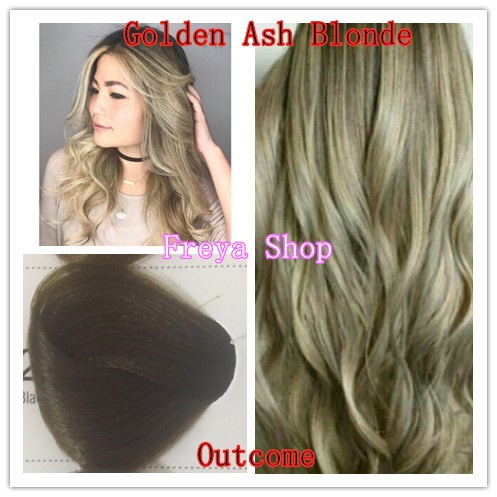 Golden Ash Blonde Hair Color With Oxidant Bremod Permanent Hair